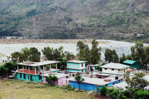 View of the resttlement colony in Averi
